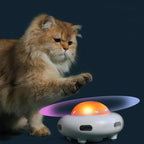 Wooforia UFO Smart Automatic Cat Toy — Rotating Interactive Feather Turntable