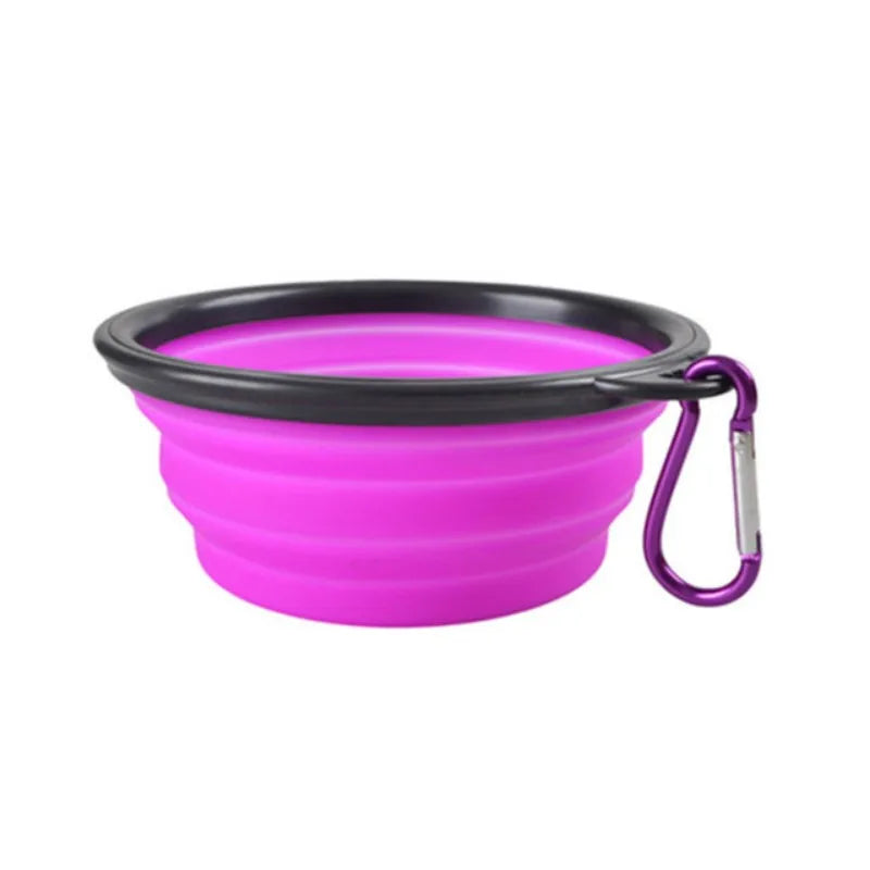 Wooforia Collapsible Pet Travel Bowl — Silicone Food & Water Bowl for Dogs & Cats
