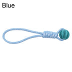Wooforia Dental Chew Ball with Rope — Bite-Resistant Dog Toy