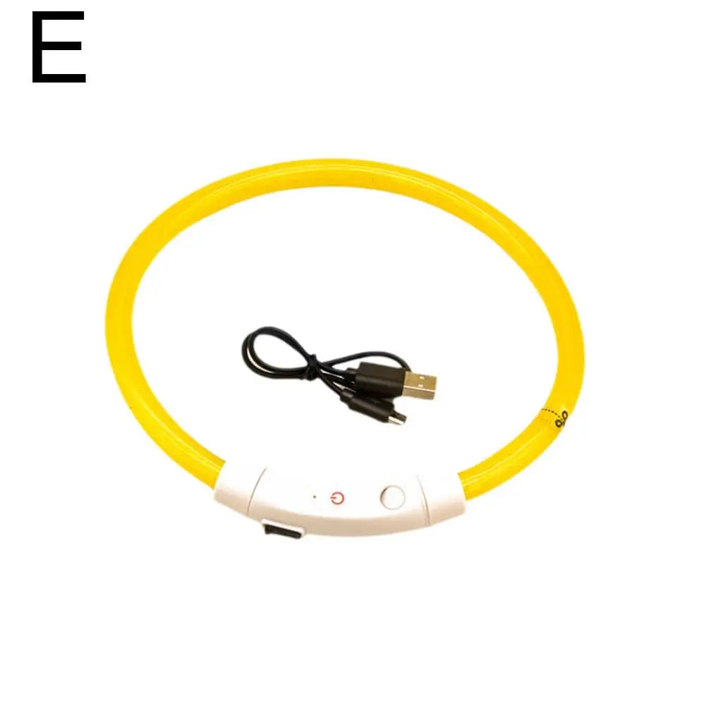 Wooforia LED Light-Up Dog Collar — USB Rechargeable Safety Collar