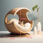 Wooforia Premium Semi-Closed Solid Wood Pet Bed