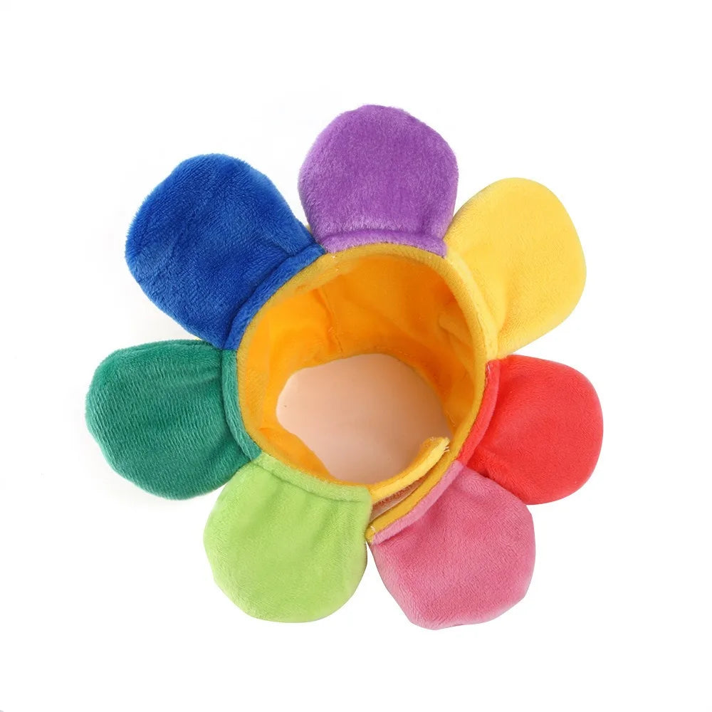 Wooforia Pet Sunflower Hat — Cute Costume for Cats & Dogs
