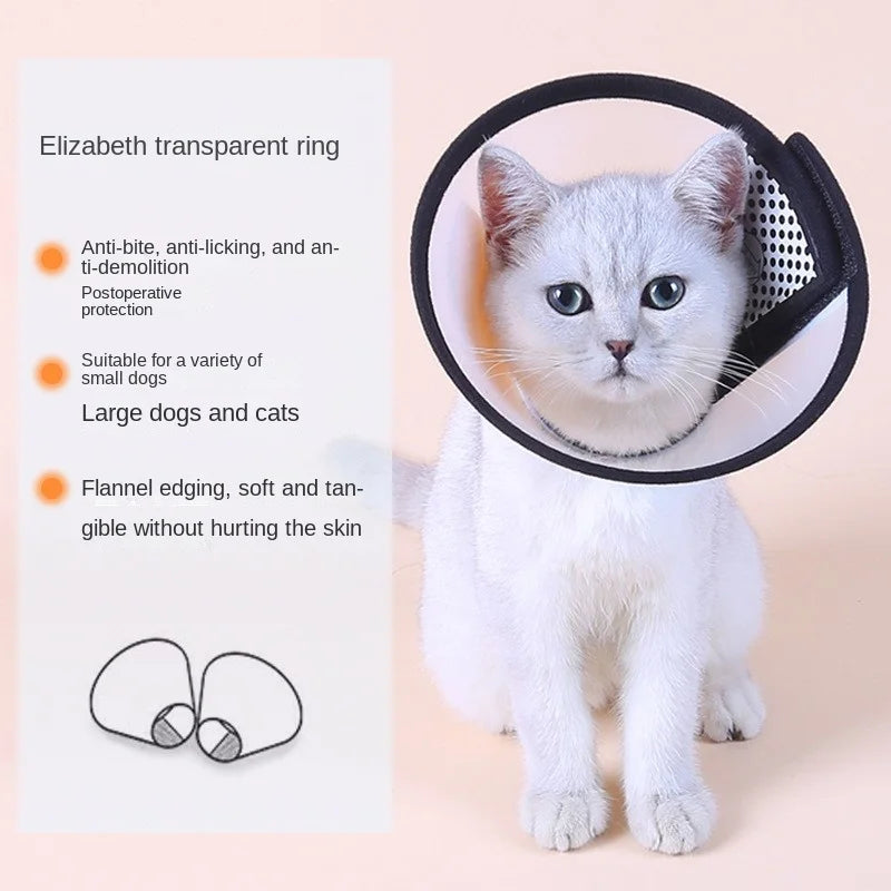 Wooforia Recovery Cone Collar — Anti-Bite Medical Collar for Dogs & Cats