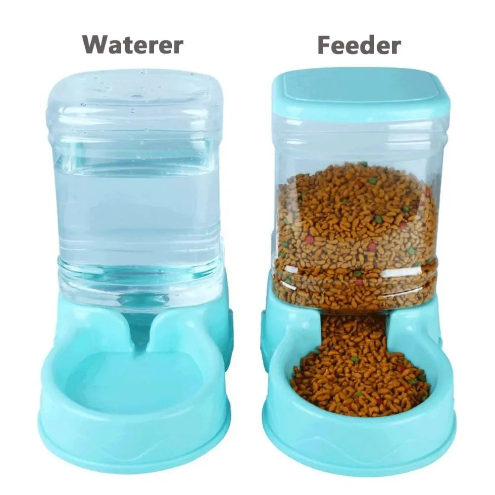 Wooforia 3.8L Automatic Pet Feeder & Water Fountain