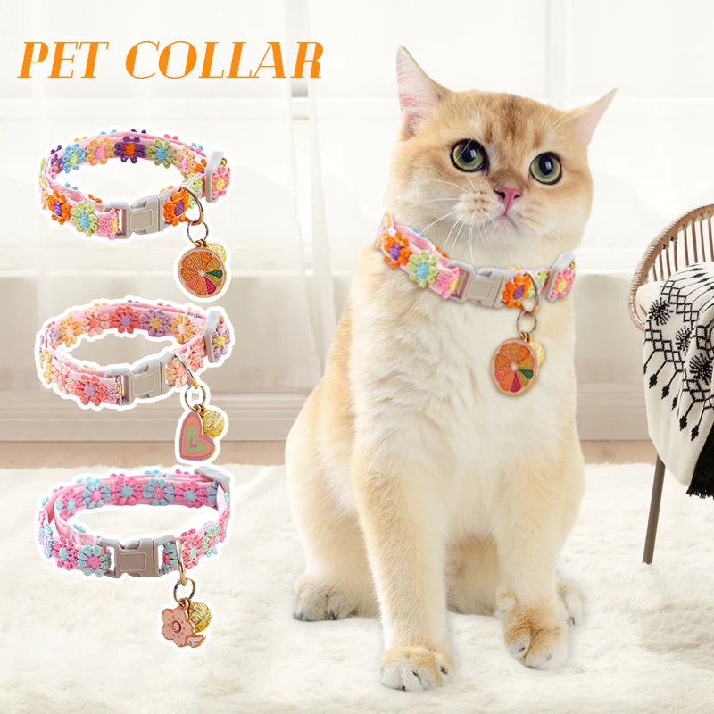 Wooforia Paw Print Pet Collar with Safety Bell