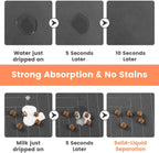 Wooforia Pet Feeding Mat — Absorbent, Non-Slip Placemat for Dogs & Cats