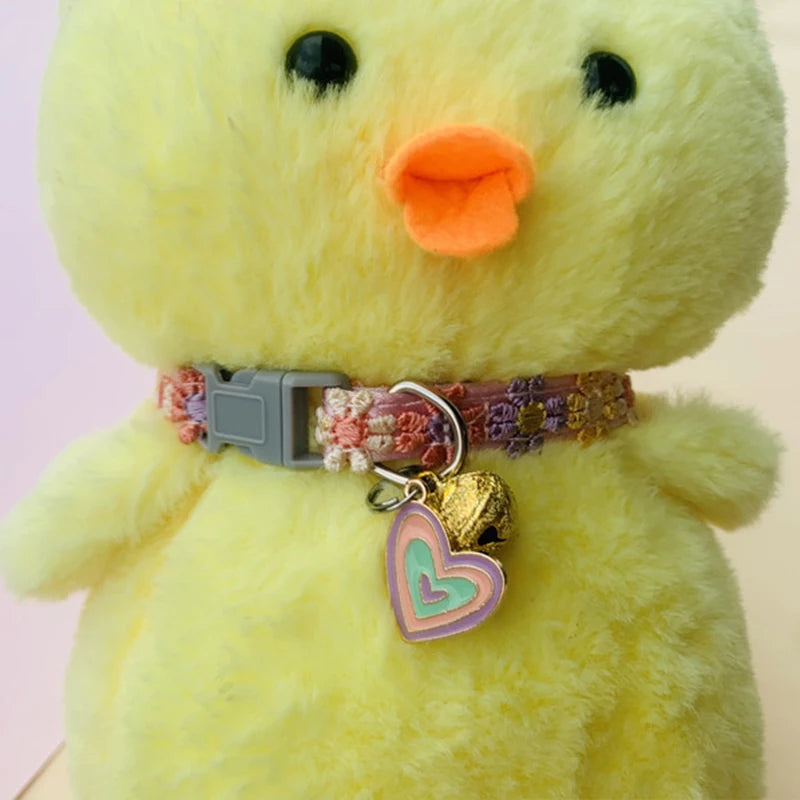 Wooforia Paw Print Pet Collar with Safety Bell