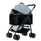 Wooforia Foldable Pet Travel Stroller — Lightweight for Dogs & Cats