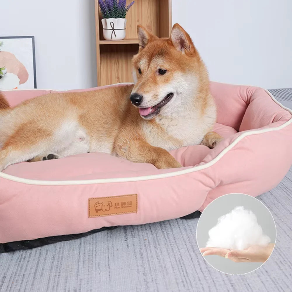 Wooforia Plush Pet Sofa Bed — Warm Dog & Cat Cushion