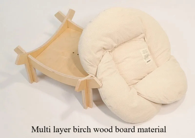 Wooforia Petal Cat Bed — Soft Indoor Sleeping Cushion for Cats & Small Dogs