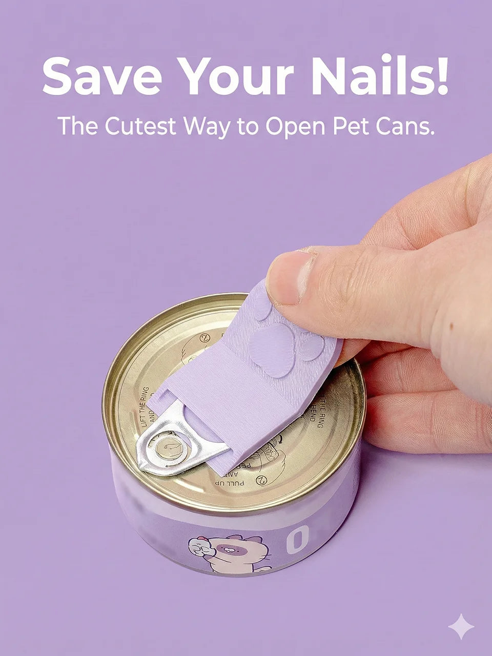 Wooforia Cat Paw Pet Food Can Opener