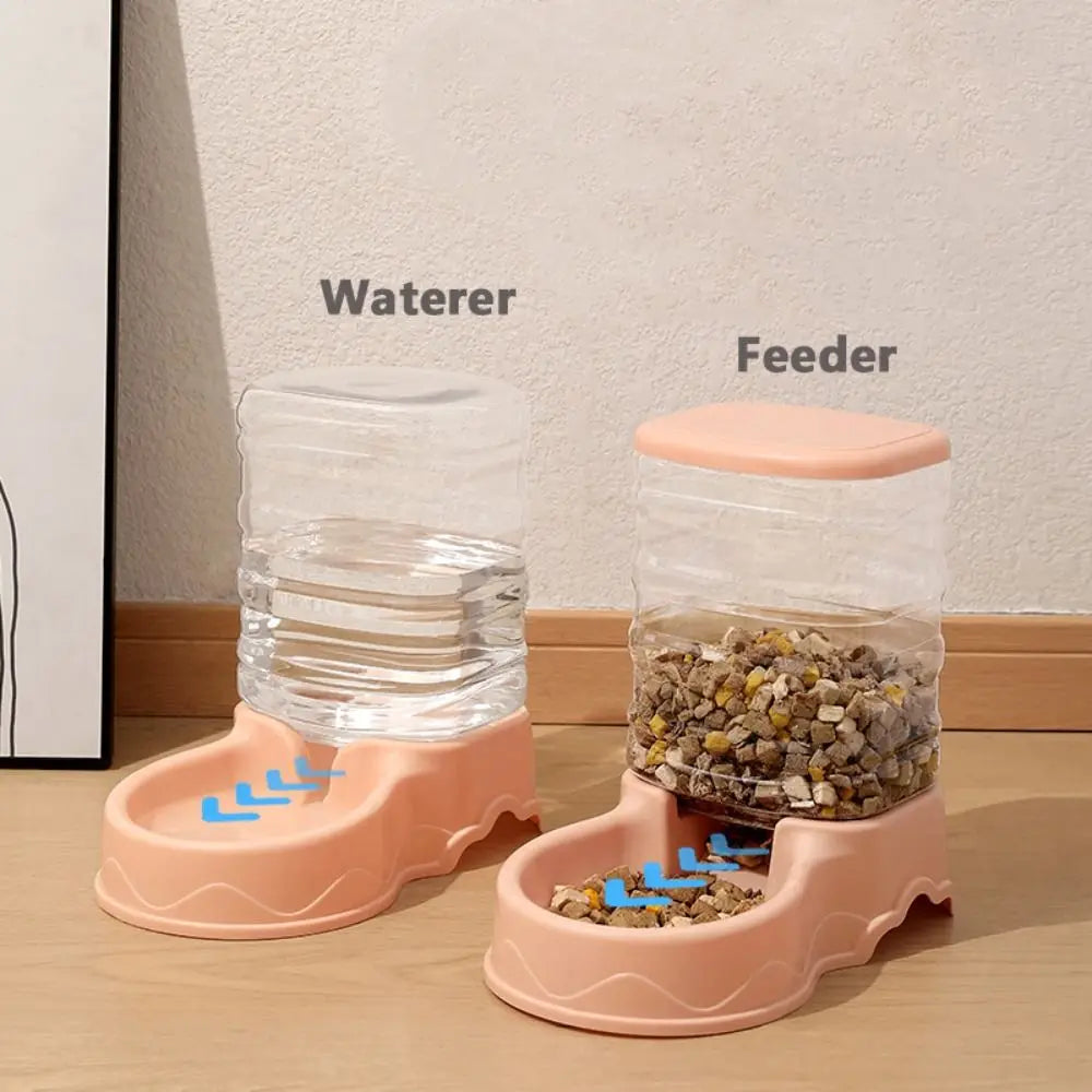 Wooforia 3.8L Automatic Pet Feeder & Water Fountain
