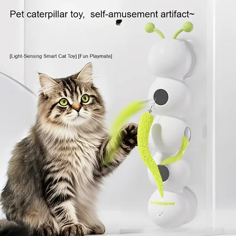 Wooforia Interactive Caterpillar Cat Toy — Electric Self-Entertainment