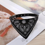 Wooforia Scarf Dog Collar — Adjustable PU Collar for Small & Medium Dogs
