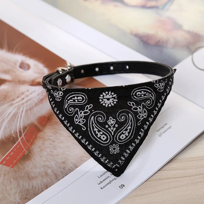 Wooforia Scarf Dog Collar — Adjustable PU Collar for Small & Medium Dogs