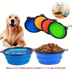 Wooforia Collapsible Pet Travel Bowl — Silicone Food & Water Bowl for Dogs & Cats