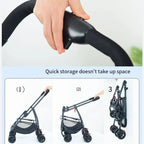Wooforia Foldable Pet Travel Stroller — Lightweight for Dogs & Cats