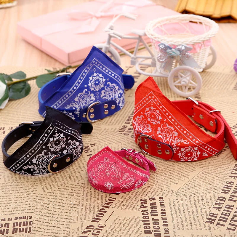 Wooforia Scarf Dog Collar — Adjustable PU Collar for Small & Medium Dogs