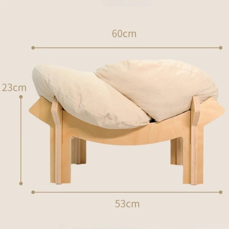 Wooforia Petal Cat Bed — Soft Indoor Sleeping Cushion for Cats & Small Dogs