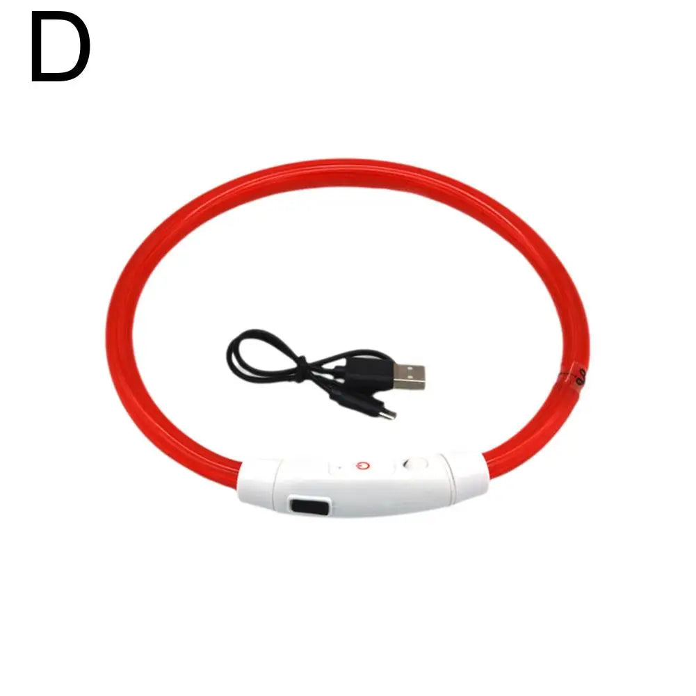 Wooforia LED Light-Up Dog Collar — USB Rechargeable Safety Collar