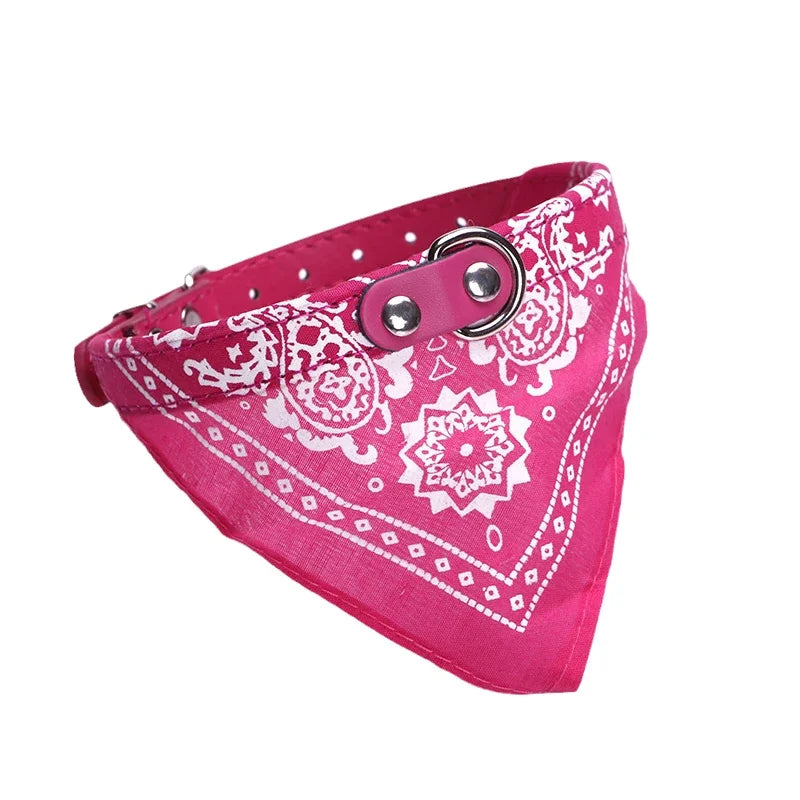 Wooforia Scarf Dog Collar — Adjustable PU Collar for Small & Medium Dogs