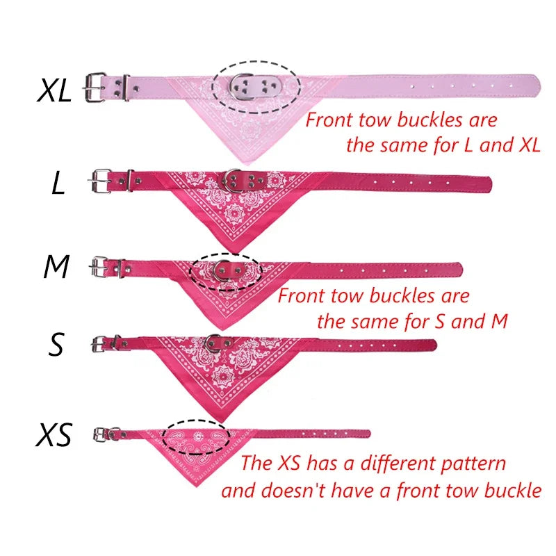 Wooforia Scarf Dog Collar — Adjustable PU Collar for Small & Medium Dogs