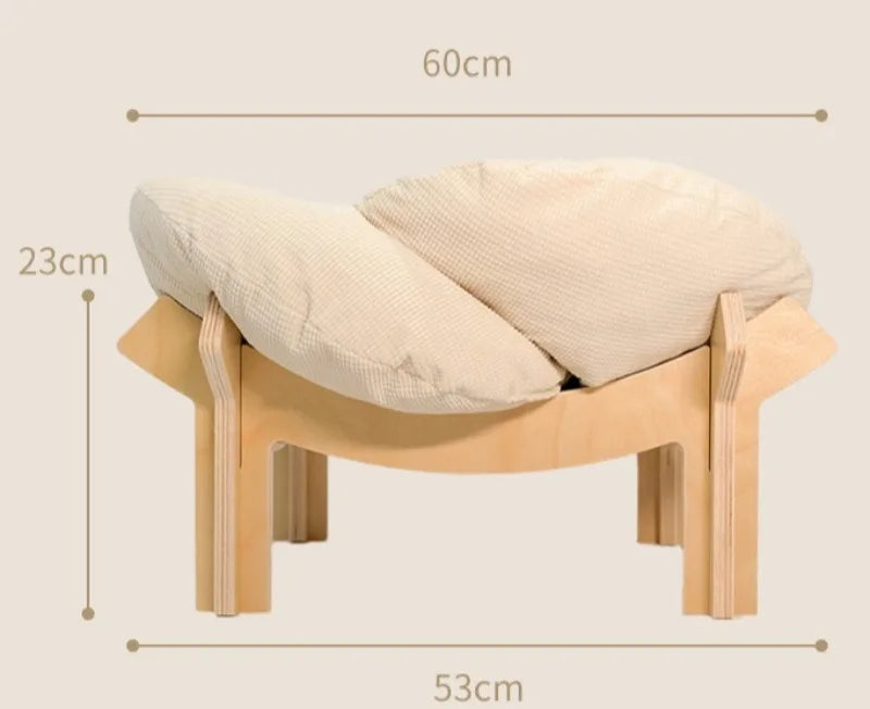 Wooforia Petal Cat Bed — Soft Indoor Sleeping Cushion for Cats & Small Dogs