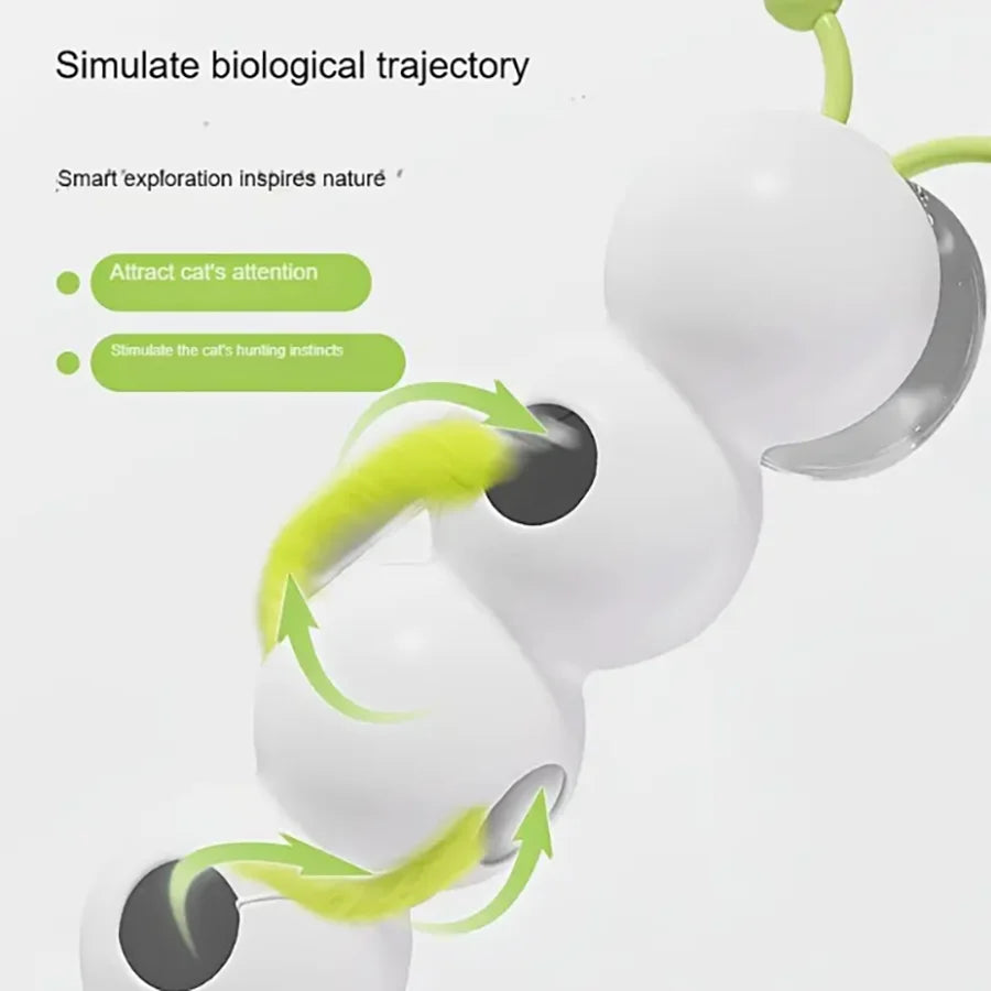 Wooforia Interactive Caterpillar Cat Toy — Electric Self-Entertainment