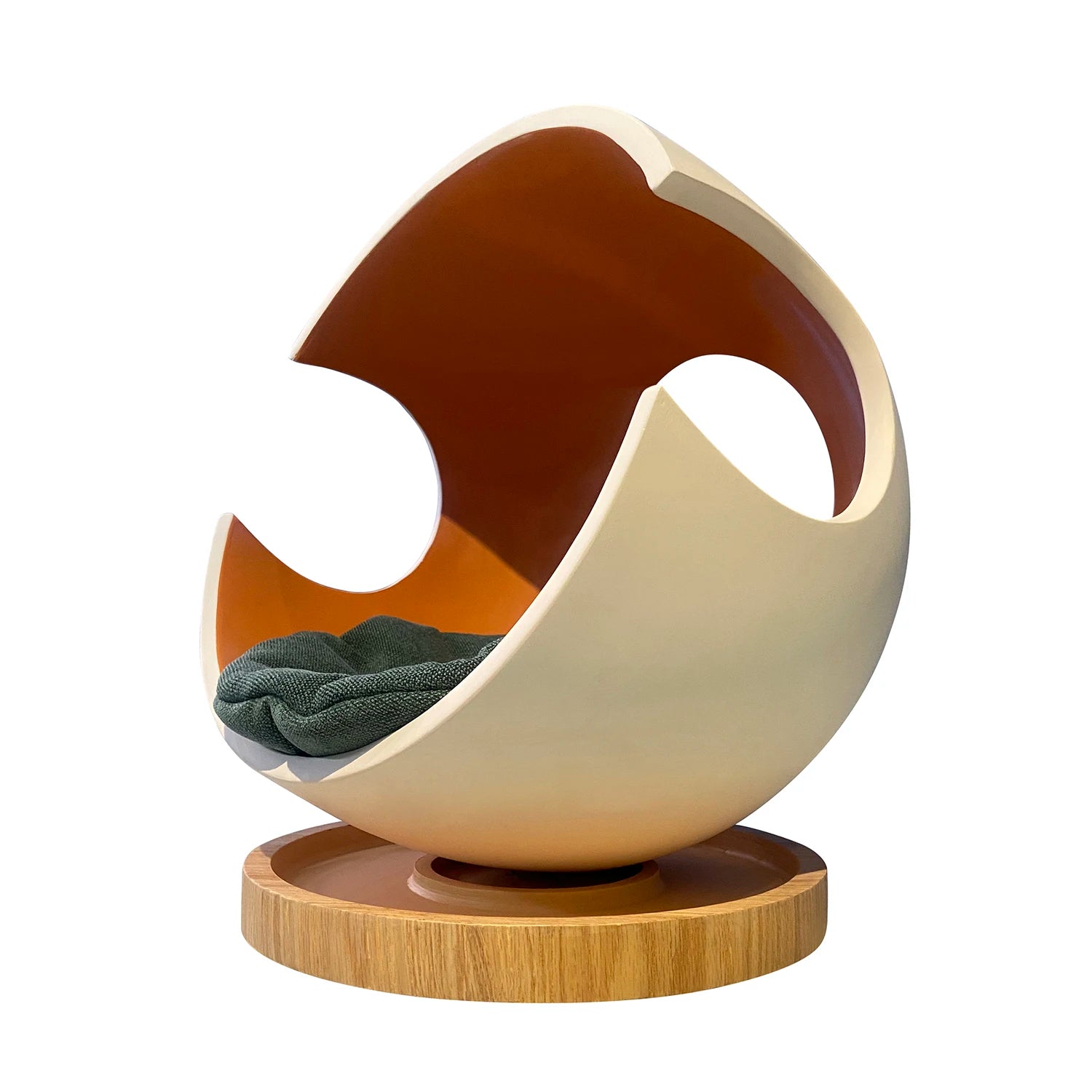 Wooforia Premium Semi-Closed Solid Wood Pet Bed