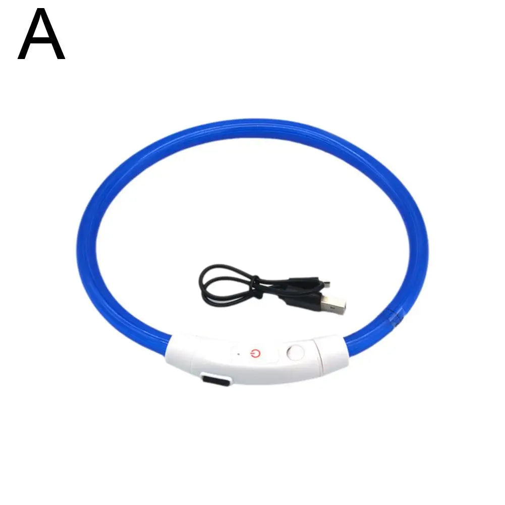 Wooforia LED Light-Up Dog Collar — USB Rechargeable Safety Collar