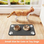 Wooforia Pet Feeding Mat — Absorbent, Non-Slip Placemat for Dogs & Cats