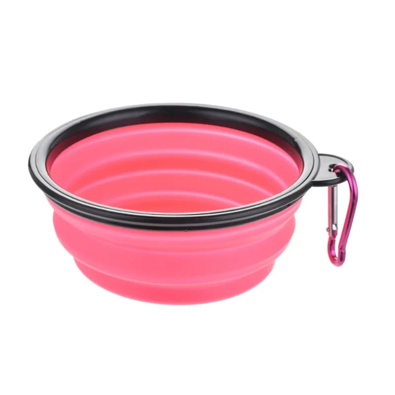 Wooforia Collapsible Pet Travel Bowl — Silicone Food & Water Bowl for Dogs & Cats