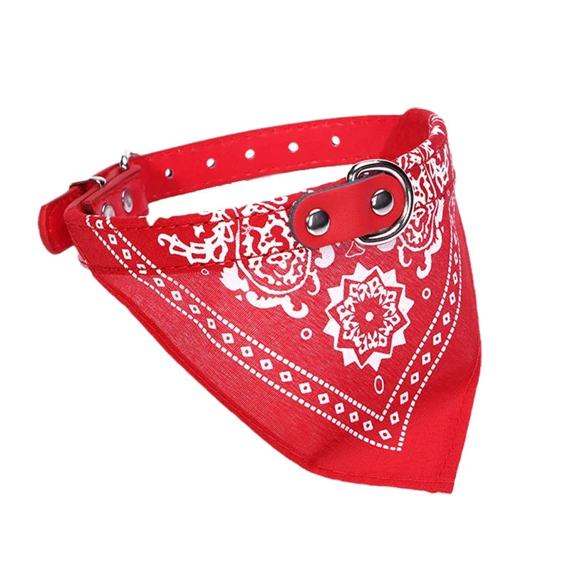 Wooforia Scarf Dog Collar — Adjustable PU Collar for Small & Medium Dogs