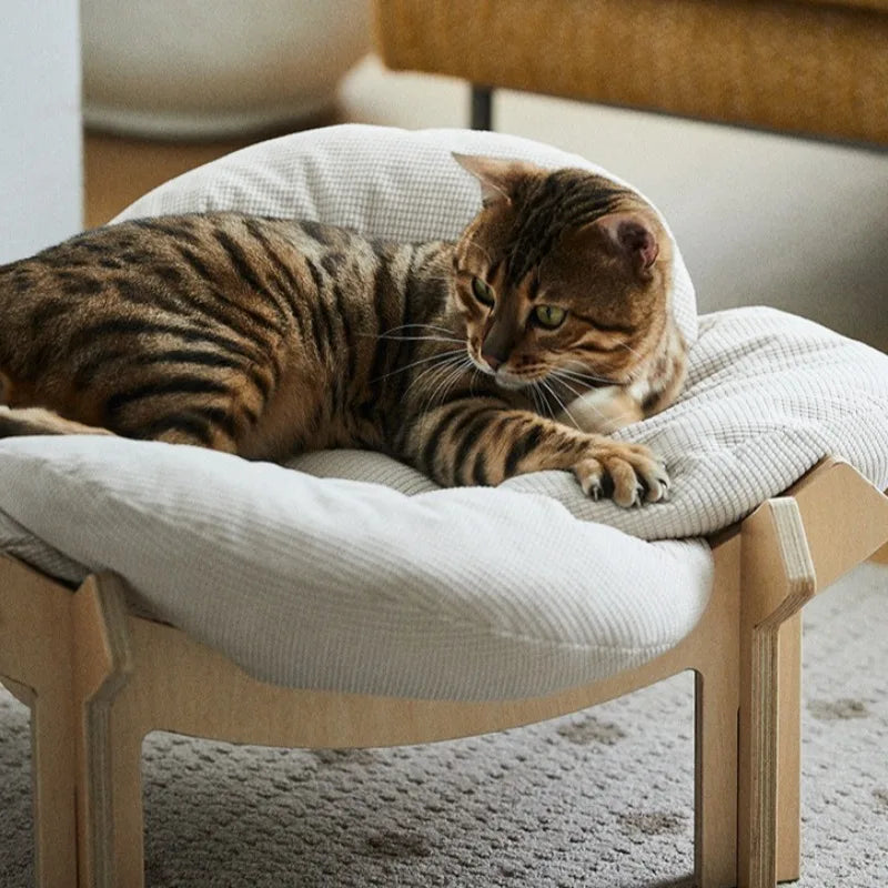 Wooforia Petal Cat Bed — Soft Indoor Sleeping Cushion for Cats & Small Dogs