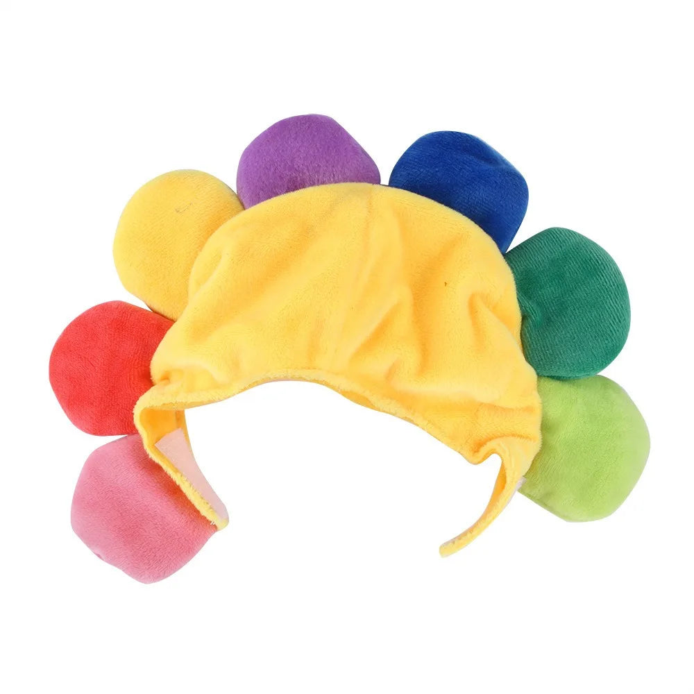 Wooforia Pet Sunflower Hat — Cute Costume for Cats & Dogs