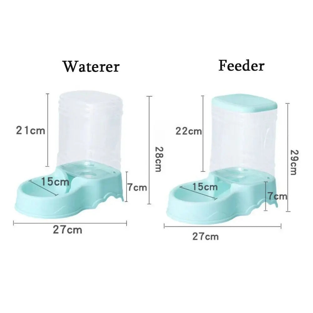 Wooforia 3.8L Automatic Pet Feeder & Water Fountain