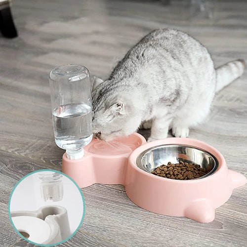 Wooforia Automatic Pet Food Bowl & Water Dispenser Set