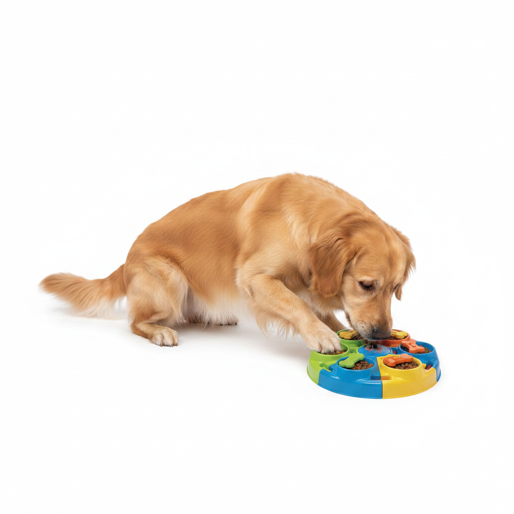 Wooforia Puzzle Feeder with Dog